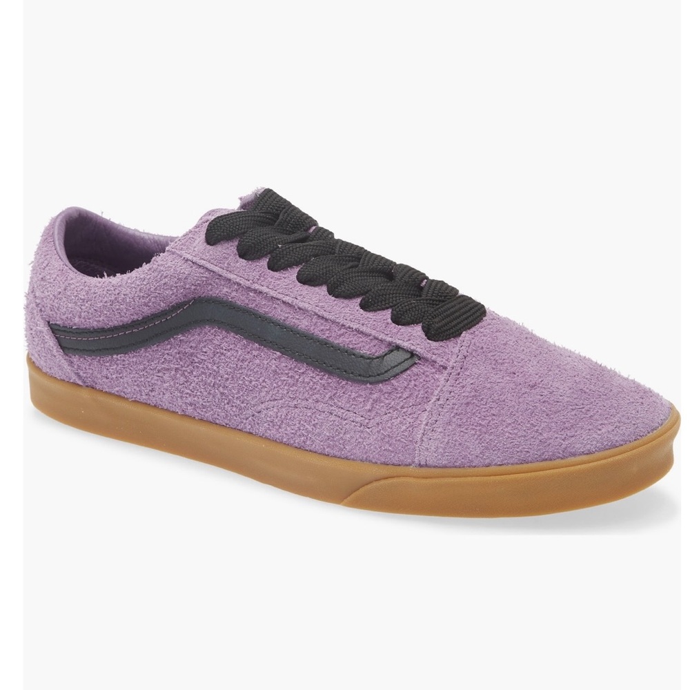 Vans Hairy Suede Grape Jam Old Skool Lowpro Sneaker Size 10